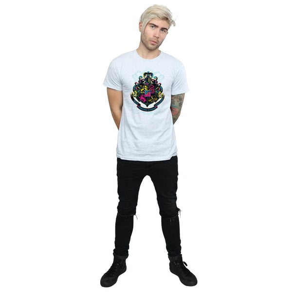 Harry Potter Mens Hogwarts Crest Cotton T-Shirt