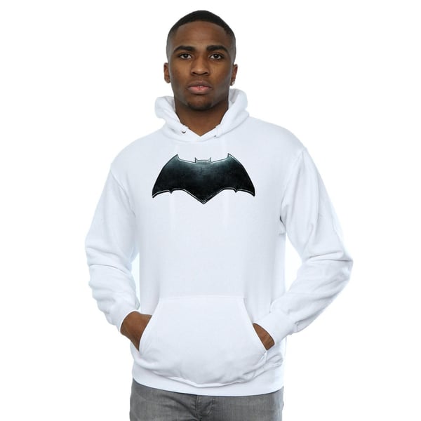 DC Comics Mens Justice League Movie Batman Emblem Hoodie