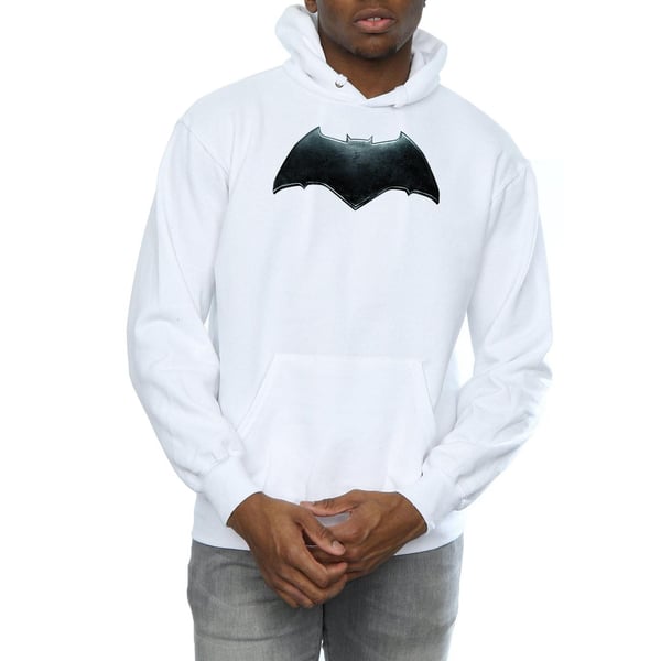 DC Comics Mens Justice League Movie Batman Emblem Hoodie