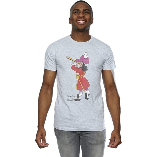 Peter Pan Mens Classic Captain Hook Heather T-Shirt