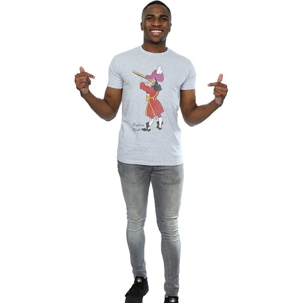 Peter Pan Mens Classic Captain Hook Heather T-Shirt