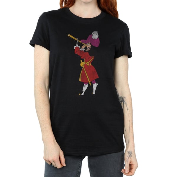 Peter Pan Womens/Ladies Classic Captain Hook Cotton Boyfriend T-Shirt