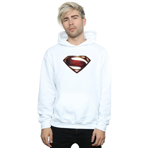 DC Comics Mens Justice League Movie Superman Emblem Hoodie