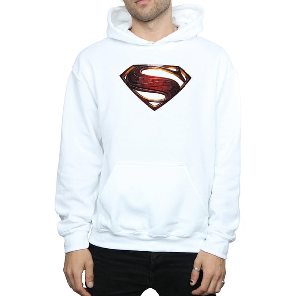 DC Comics Mens Justice League Movie Superman Emblem Hoodie