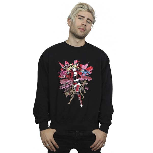 DC Comics Mens Harley Quinn Hyenas Sweatshirt