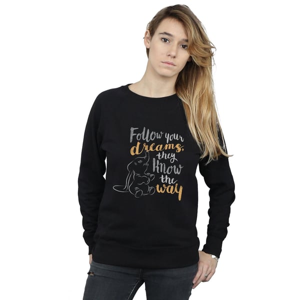 Disney Womens/Ladies Dumbo Follow Your Dream Sweatshirt