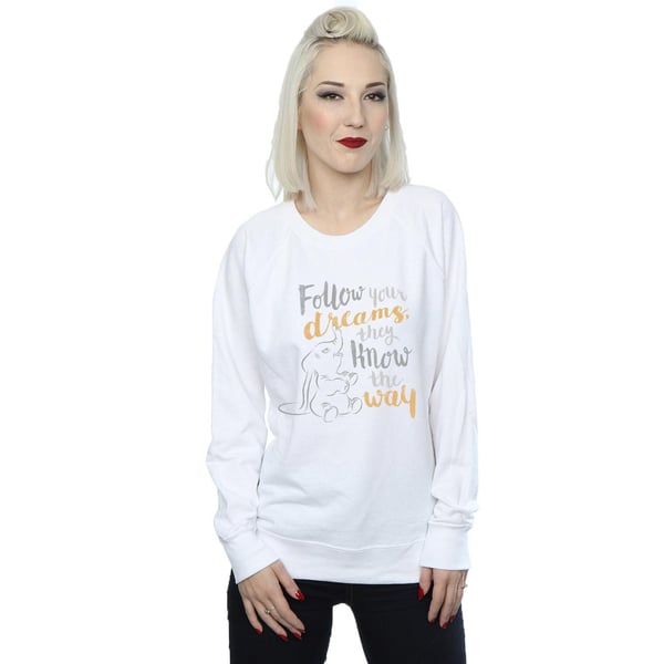 Disney Womens/Ladies Dumbo Follow Your Dream Sweatshirt