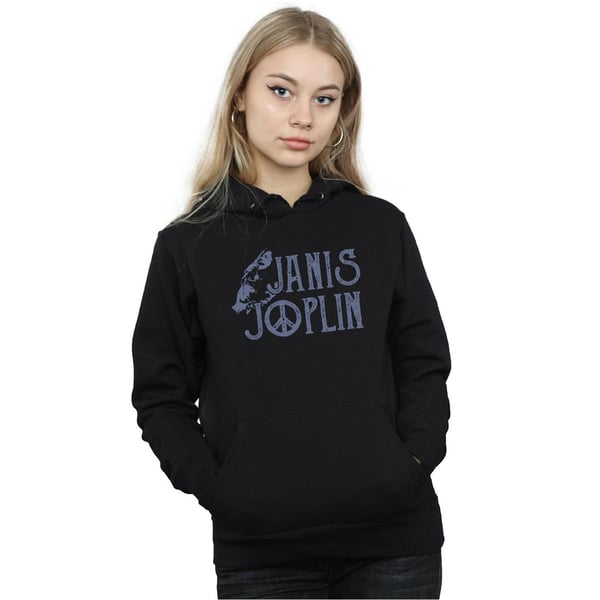 Janis Joplin Womens/Ladies Type Logo Hoodie