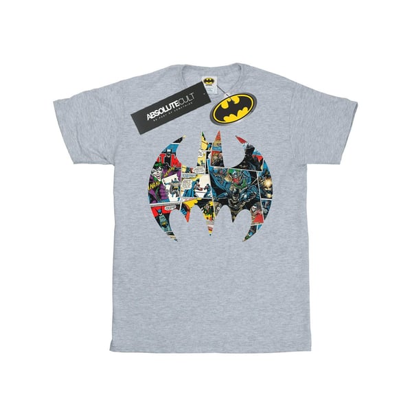 DC Comics Dam/Kvinnor Batman Serietidningslogotyp T-shirt i bomull i Boyfriend-modell