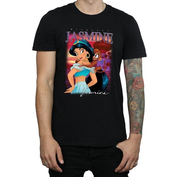 Aladdin Mens Jasmine Montage Cotton T-Shirt