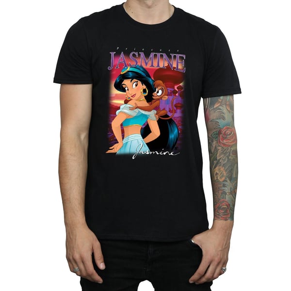 Aladdin Mens Jasmine Montage Cotton T-Shirt
