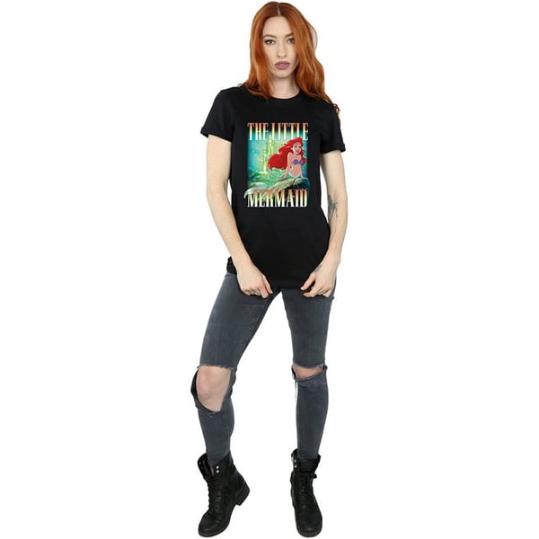 The Little Mermaid Womens/Ladies Ariel Montage Cotton Boyfriend T-Shirt