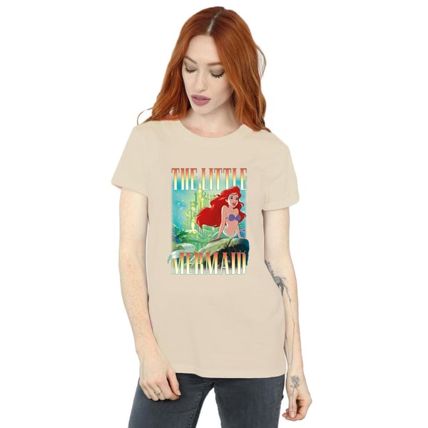 The Little Mermaid Womens/Ladies Ariel Montage Cotton Boyfriend T-Shirt