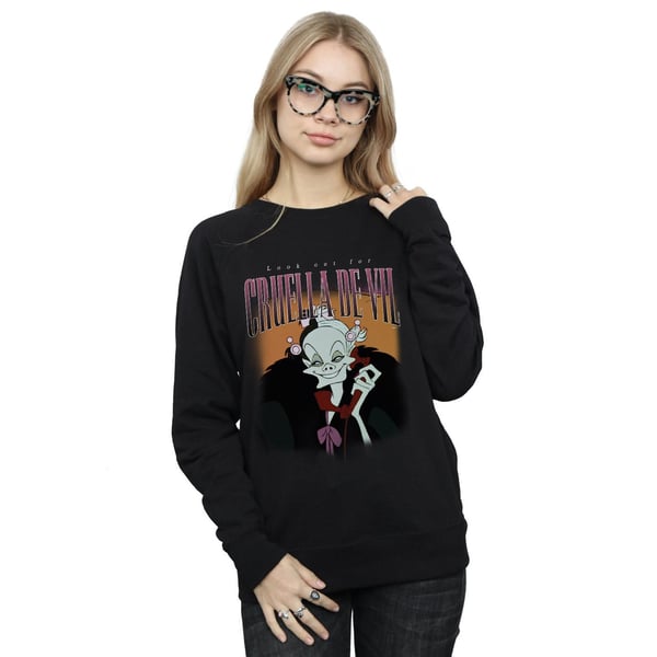 Disney Womens/Ladies Cruella De Vil Homage Sweatshirt
