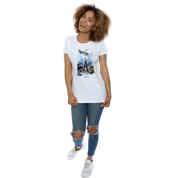 Star Wars: The Last Jedi Womens/Ladies Rey Millennium Falcon Cotton T-Shirt