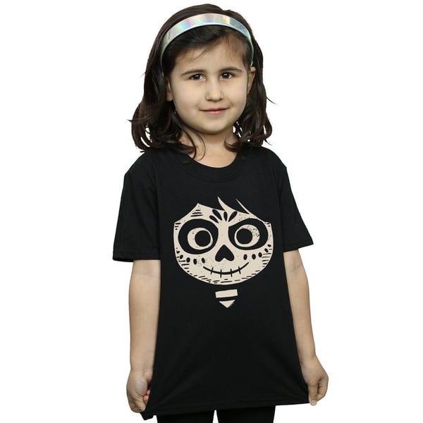 Disney Girls Coco Miguel Skeleton Face Cotton T-Shirt