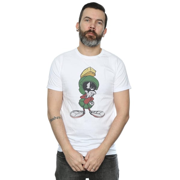 Looney Tunes Mens Marvin The Martian Pose Cotton T-Shirt