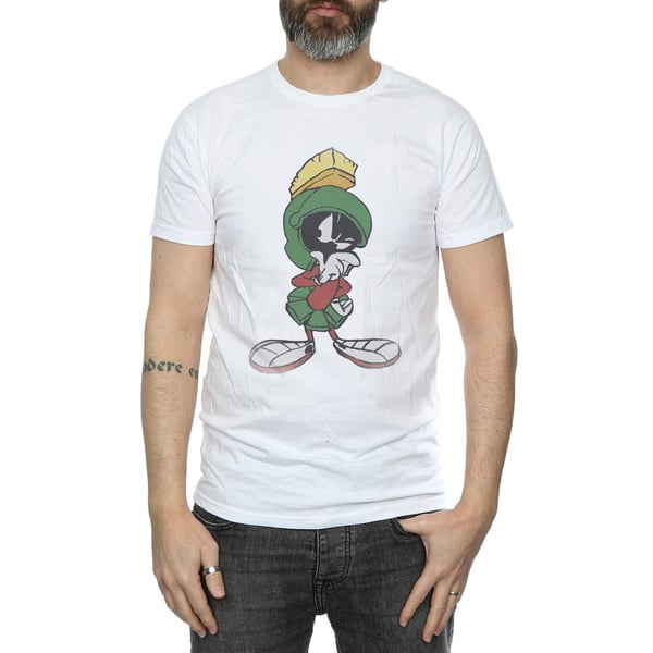 Looney Tunes Mens Marvin The Martian Pose Cotton T-Shirt