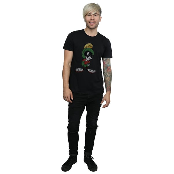 Looney Tunes Mens Marvin The Martian Pose Cotton T-Shirt