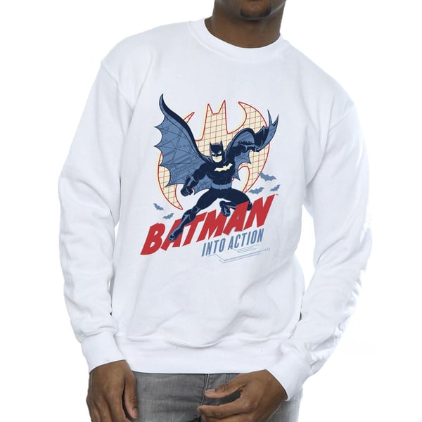 DC Comics Miesten Batman Into Action -collegepaita