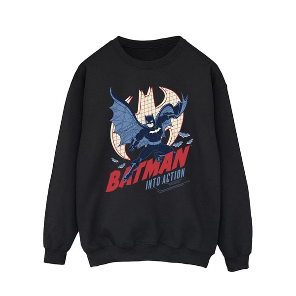 DC Comics Mens Batman Into Action Sweatshirt