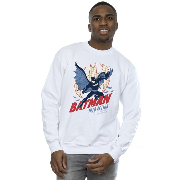 DC Comics Miesten Batman Into Action -collegepaita