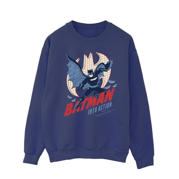 DC Comics Miesten Batman Into Action -collegepaita