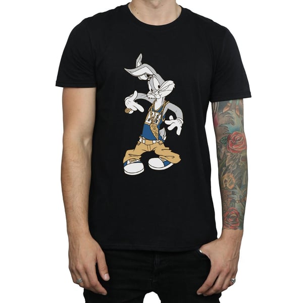 Looney Tunes Mens Rapper Bugs Bunny Cotton T-Shirt