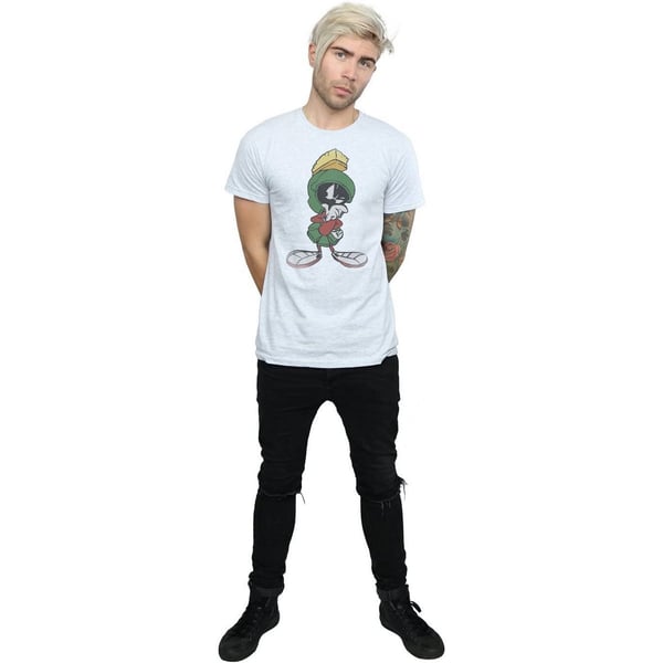 Looney Tunes Mens Marvin The Martian Pose Cotton T-Shirt