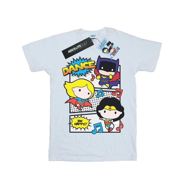 DC Comics Girls Chibi Super Friends Dance Cotton T-Shirt