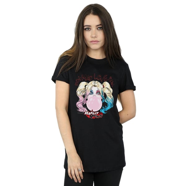 DC Comics Womens/Ladies Harley Quinn Mad Love Cotton Boyfriend T-Shirt