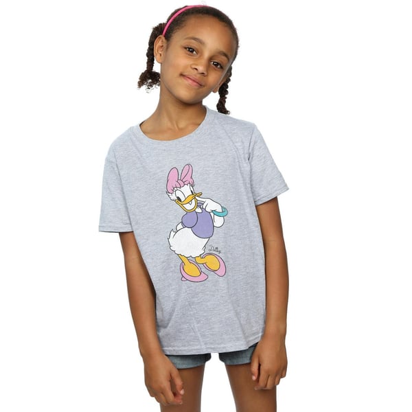 Disney Girls Classic Daisy Duck Cotton T-Shirt
