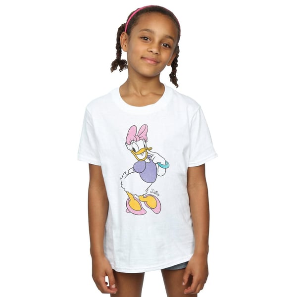 Disney Girls Classic Daisy Duck Cotton T-Shirt