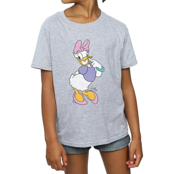 Disney Girls Classic Daisy Duck Cotton T-Shirt