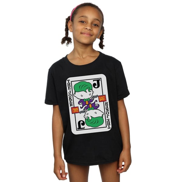 DC Comics Girls Chibi Joker Playing Card Cotton T-Shirt