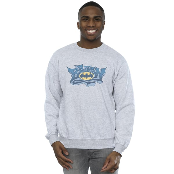 DC Comics Miesten Batman Graffiti Logo Collegepaita