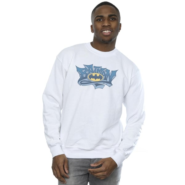 DC Comics Miesten Batman Graffiti Logo Collegepaita