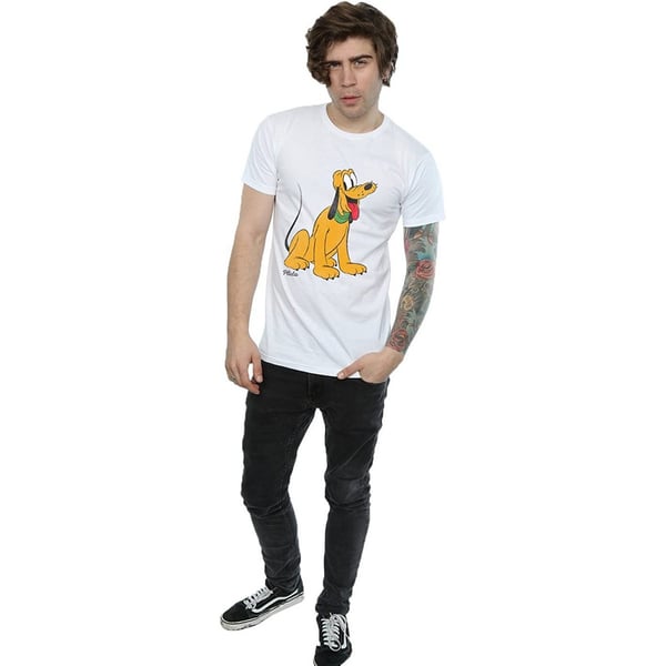 Disney Mens Classic Pluto Cotton T-Shirt