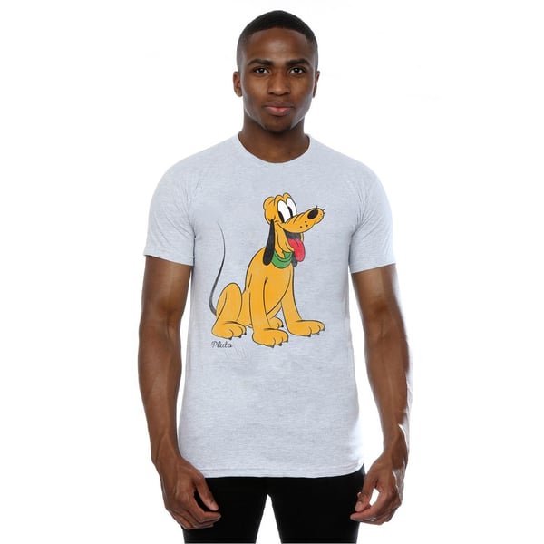 Disney Mens Classic Pluto Cotton T-Shirt