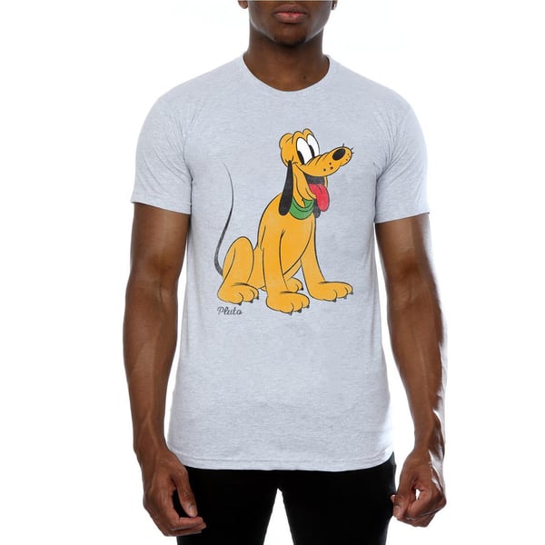 Disney Mens Classic Pluto Cotton T-Shirt