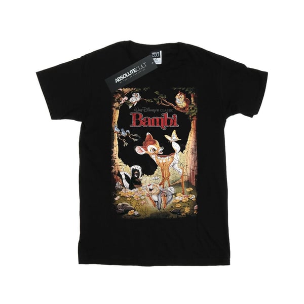 Disney Girls Bambi Retro Poster Cotton T-Shirt