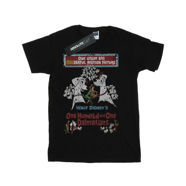 Disney Girls 101 Dalmatians Retro Poster Cotton T-Shirt