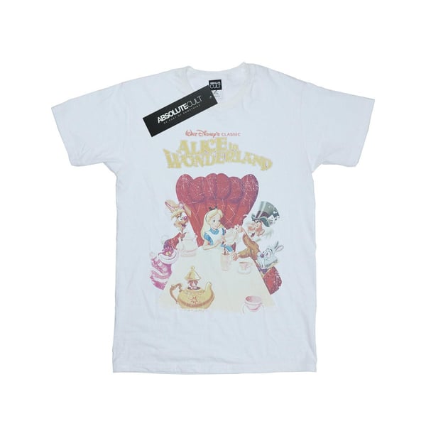 Disney Girls Alice In Wonderland Retro Poster Cotton T-Shirt