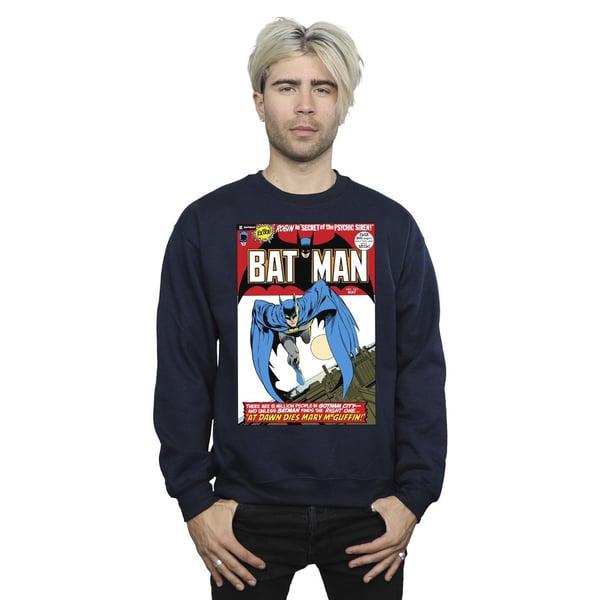 DC Comics Mens Running Batman Cover Sweatshirt