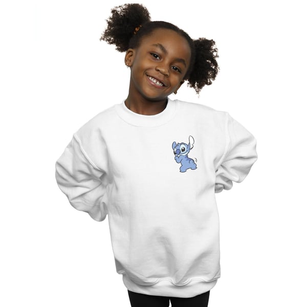 Disney Girls Lilo And Stitch Stitch Backside Breast Print Sweatshirt