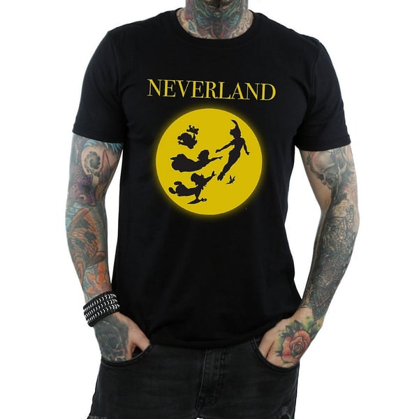 Peter Pan Mens Neverland Moon Cotton T-Shirt