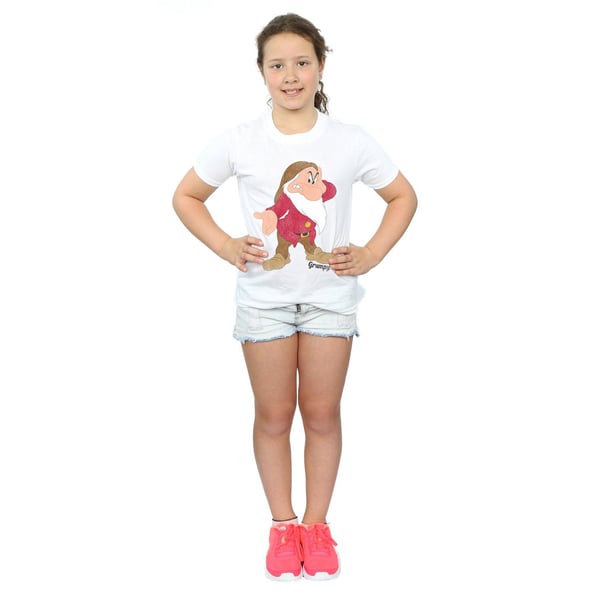 Disney Girls Snow White And The Seven Dwarves Classic Grumpy Cotton T-Shirt