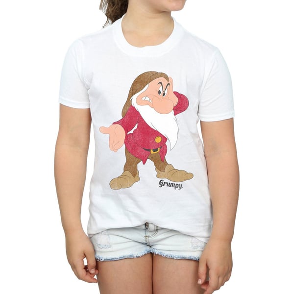 Disney Girls Snow White And The Seven Dwarves Classic Grumpy Cotton T-Shirt