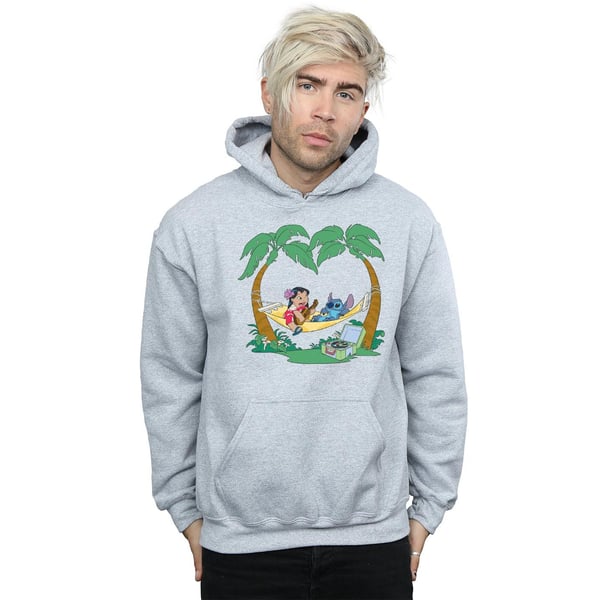 Disney Mens Lilo And Stitch Play Some Music Hoodie