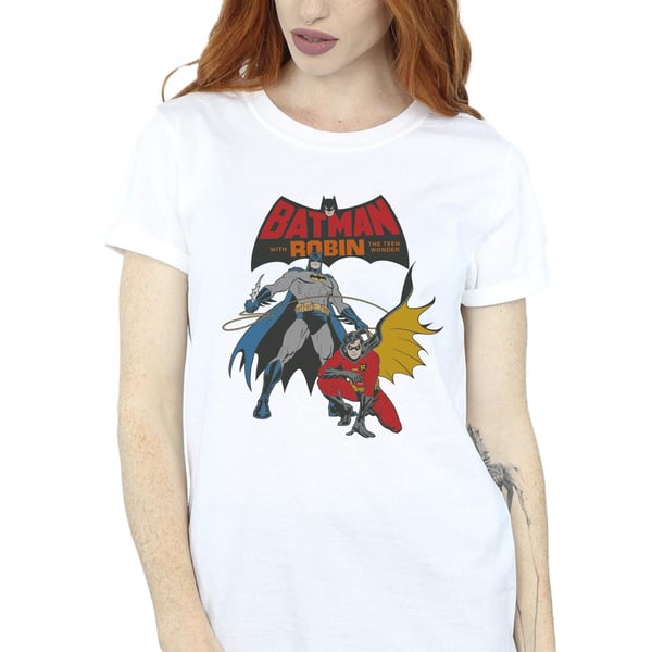 DC Comics Womens/Ladies Batman And Robin Cotton Boyfriend T-Shirt